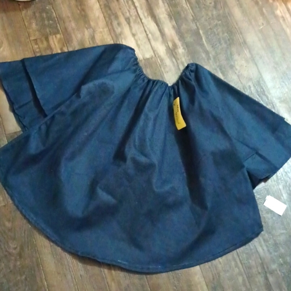 Sexy Off the Shoulder Denim Top - Picture 7 of 8